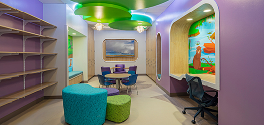 Kid spaces at MU Health Care Children's Hospital