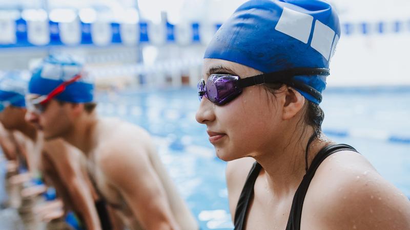 People in a swimming pool