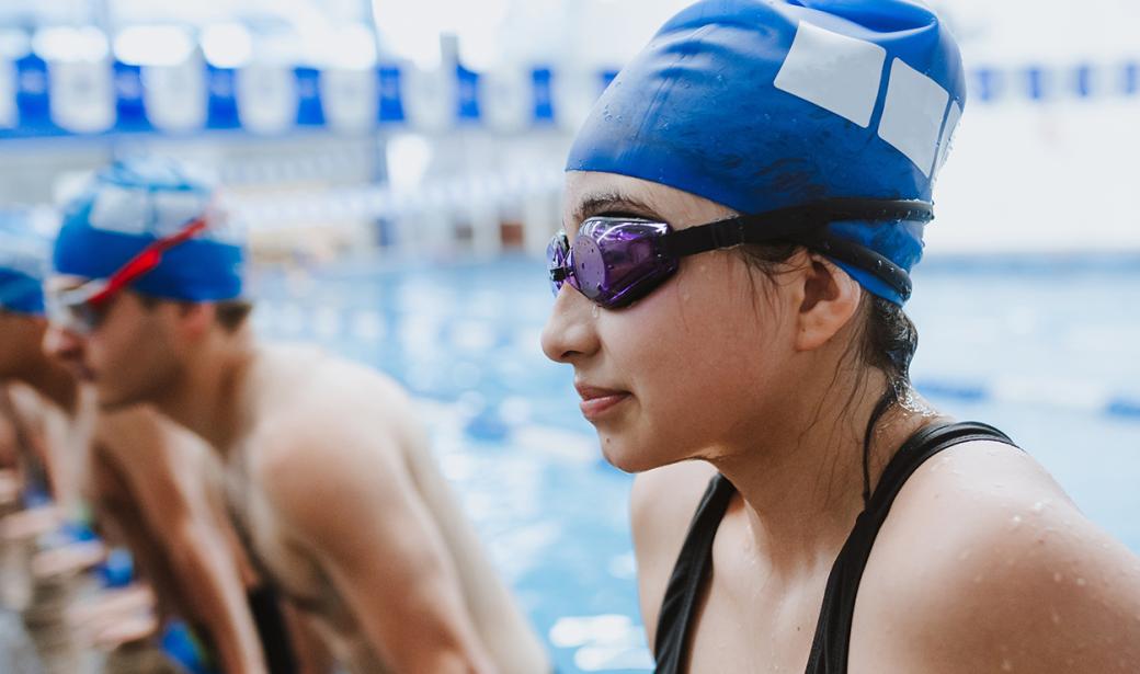 People in a swimming pool